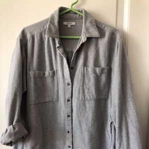 Madewell Grey Flannel Sunday Shirt